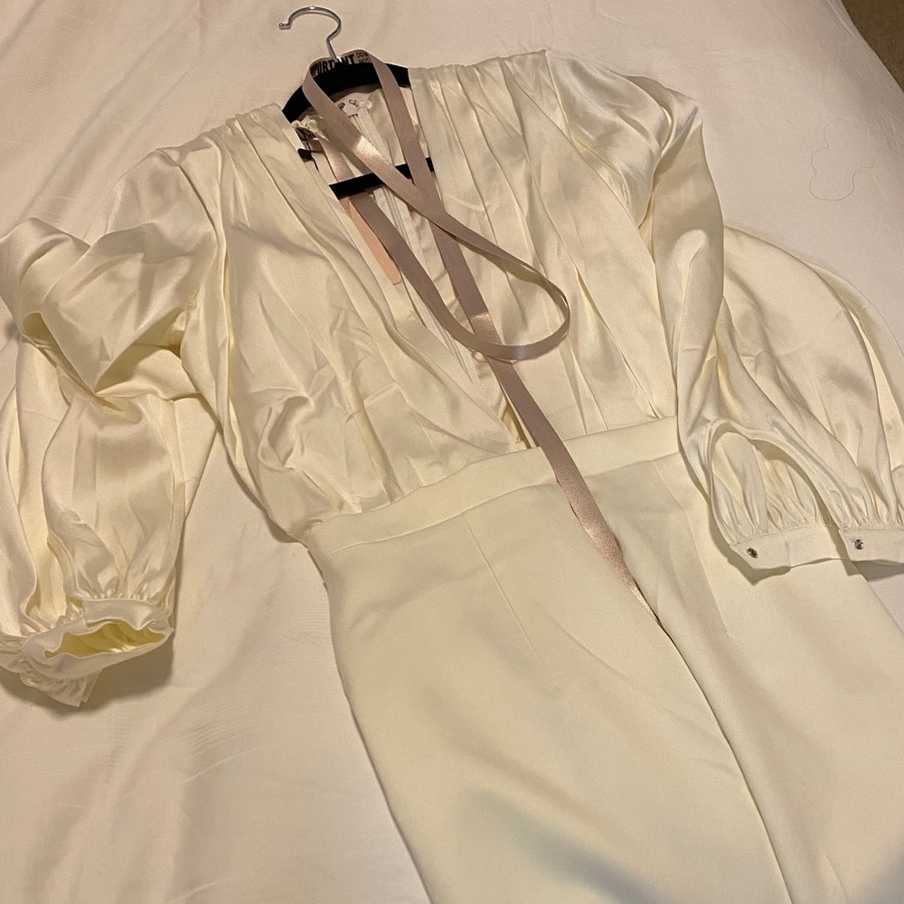 House of CB White Jumpsuit